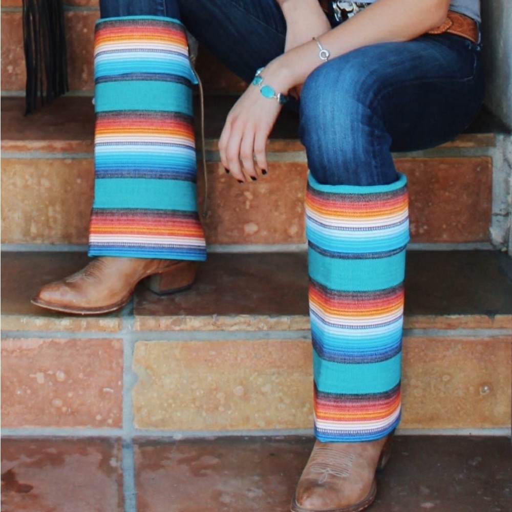 Boot Rugs Serape Western Boot Cover Handmade Guatemalan Woven Southwest Native